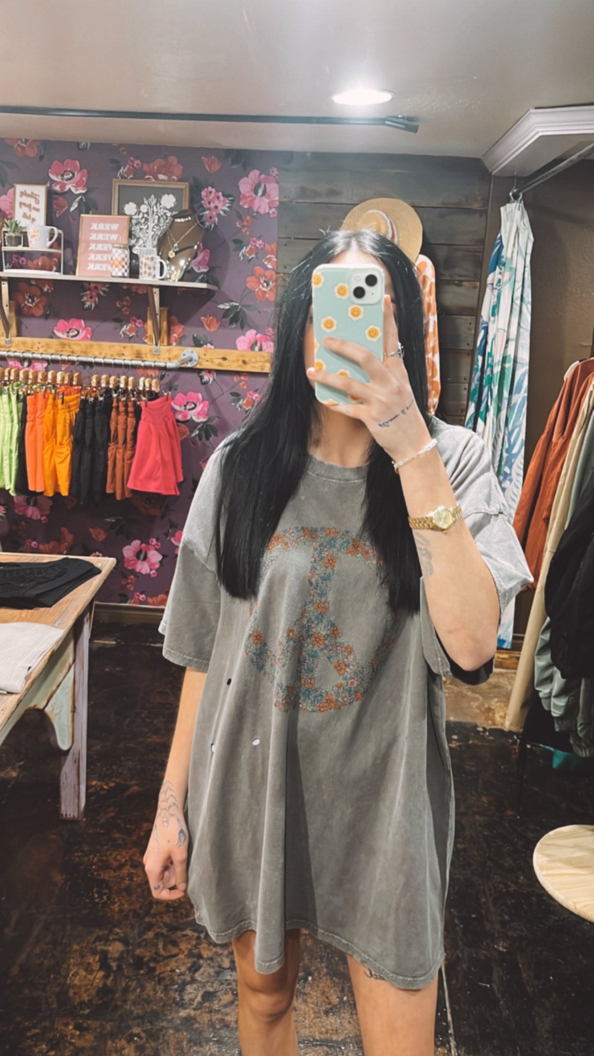 Oversized Peace Tee